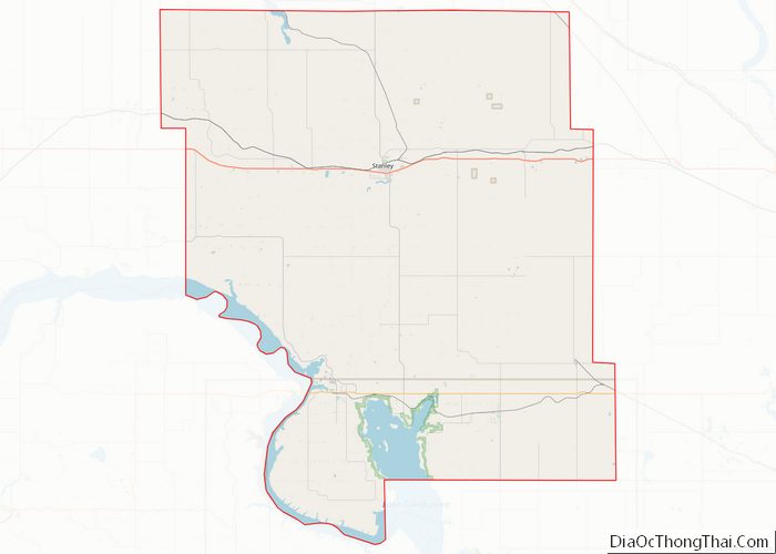 Map of Mountrail County