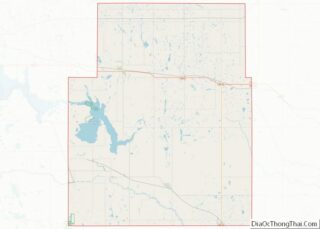 Map of Nelson County, North Dakota