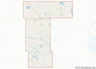 Map of Pierce County, North Dakota