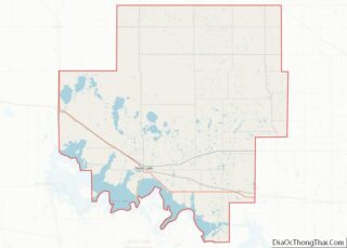 Map of Ramsey County, North Dakota