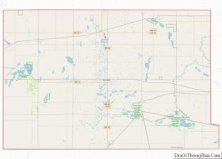 Map of Sargent County, North Dakota