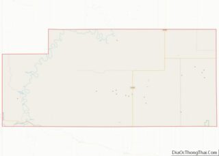 Map of Slope County, North Dakota