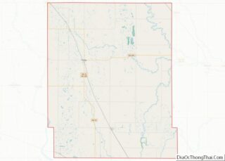 Map of Steele County, North Dakota