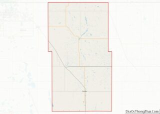 Map of Towner County, North Dakota