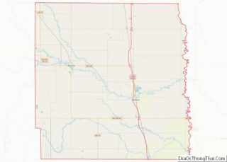 Map of Traill County, North Dakota