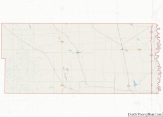 Map of Walsh County, North Dakota