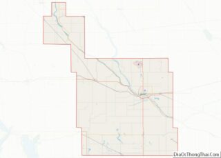 Map of Ward County, North Dakota