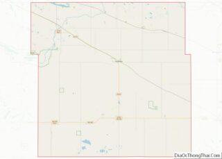 Map of Wells County, North Dakota