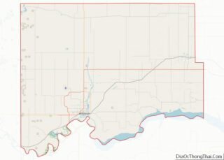 Map of Williams County, North Dakota