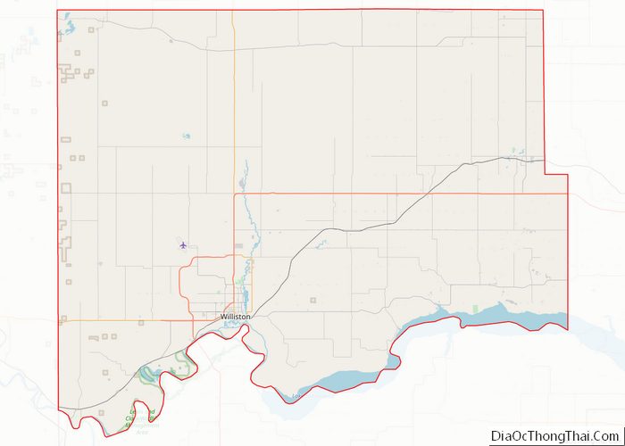 Map of Williams County