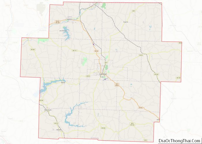 Map of Carroll County