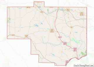 Map of Columbiana County, Ohio