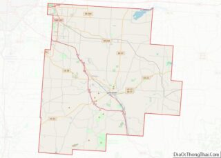 Map of Fairfield County, Ohio