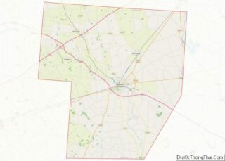 Map of Fayette County, Ohio