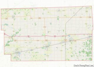 Map of Fulton County, Ohio