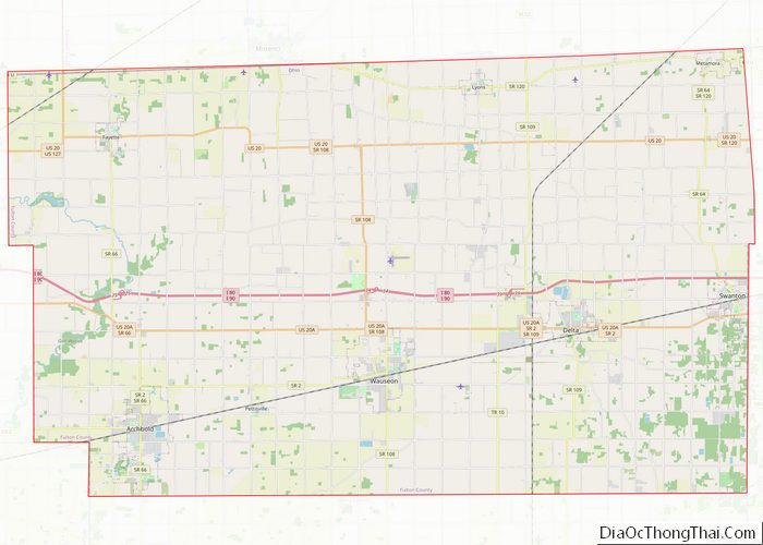 Map of Fulton County