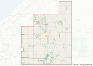 Map of Geauga County, Ohio