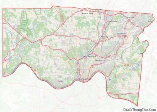 Map of Hamilton County, Ohio