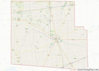 Map of Hardin County, Ohio