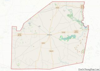 Map of Highland County, Ohio