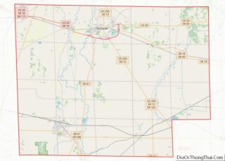 Map of Huron County, Ohio