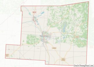 Map of Knox County, Ohio