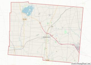 Map of Logan County, Ohio