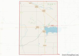 Map of Mercer County, Ohio