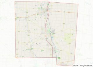 Map of Miami County, Ohio