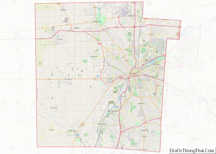 Map of Montgomery County