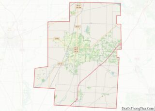 Map of Morrow County, Ohio