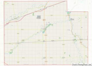 Map of Paulding County, Ohio