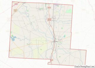 Map of Pickaway County, Ohio