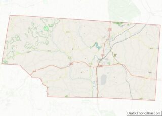 Map of Pike County, Ohio