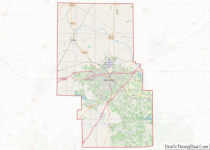 Map of Richland County