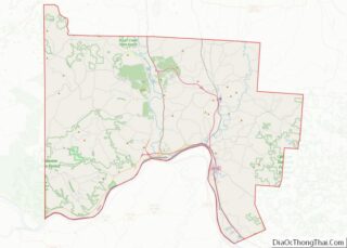 Map of Scioto County, Ohio