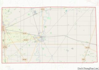 Map of Seneca County, Ohio