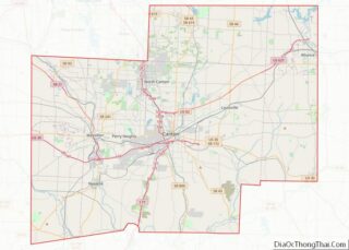 Map of Stark County, Ohio