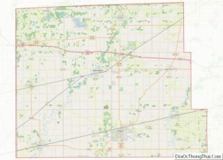 Map of Williams County, Ohio