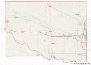 Map of Canadian County, Oklahoma