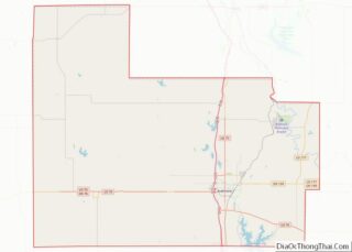 Map of Carter County, Oklahoma