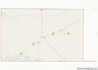 Map of Cimarron County, Oklahoma