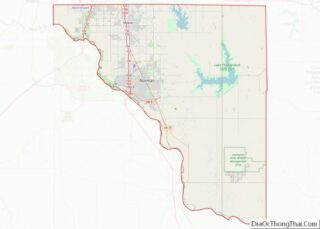 Map of Cleveland County, Oklahoma