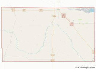 Map of Dewey County, Oklahoma