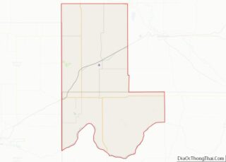 Map of Ellis County, Oklahoma