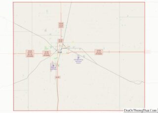 Map of Garfield County, Oklahoma