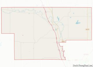 Map of Garvin County, Oklahoma