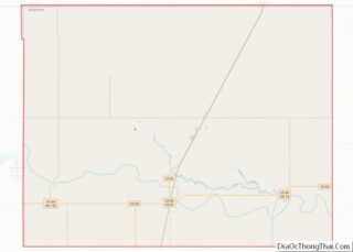 Map of Grant County, Oklahoma