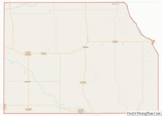 Map of Harper County, Oklahoma