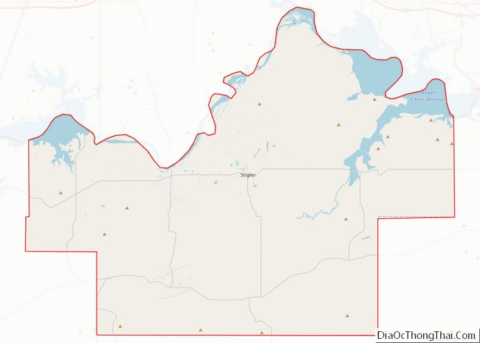 Map of Haskell County